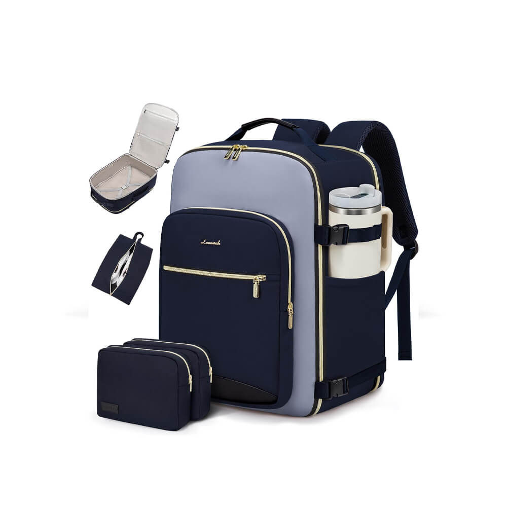 LOVEVOOK 40L Travel Backpack for Women & Men - imagine 3