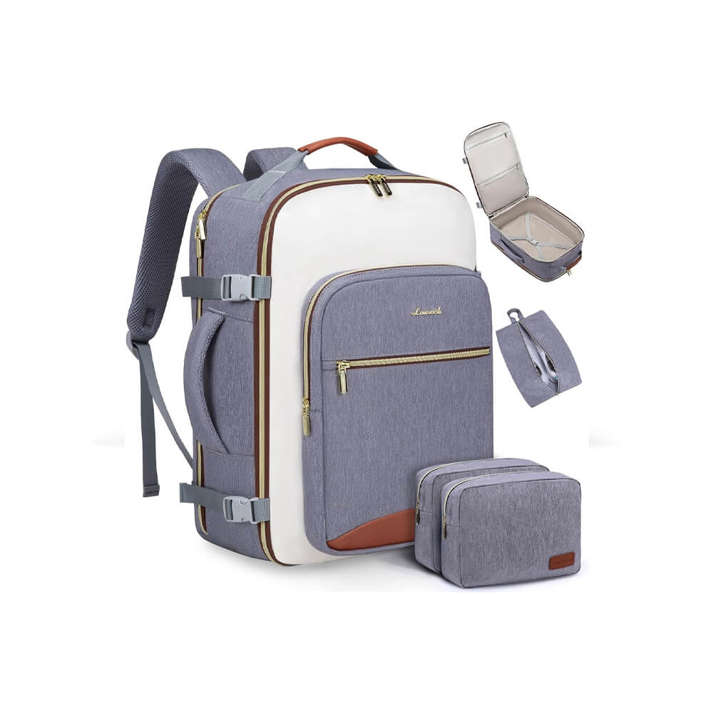 LOVEVOOK 40L Travel Backpack for Women & Men - imagine 2